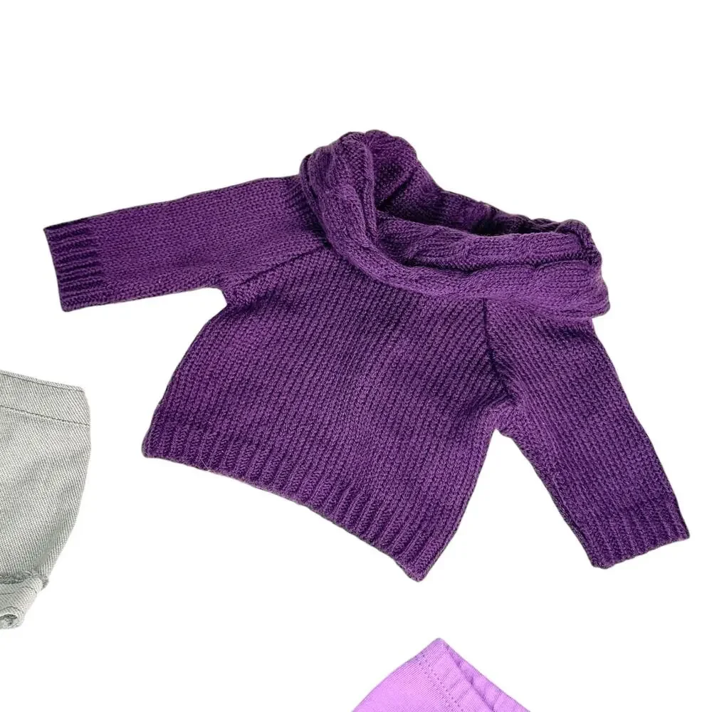 American Girl McKenna School Outfit Doll Sweater Skirt Shoes Leggings Hair Clips
